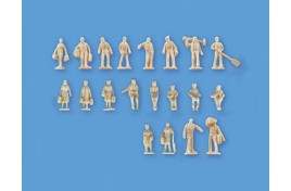 Assorted Station Figures x 20 Set B (unpainted) N Scale